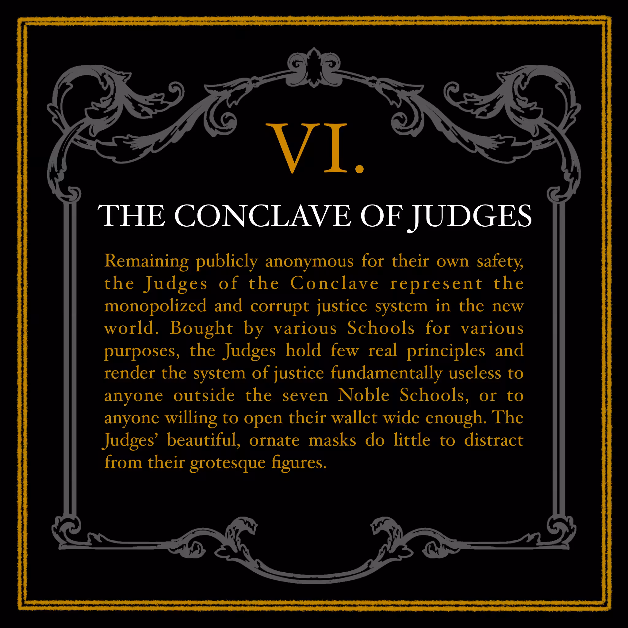The Conclave of Judges