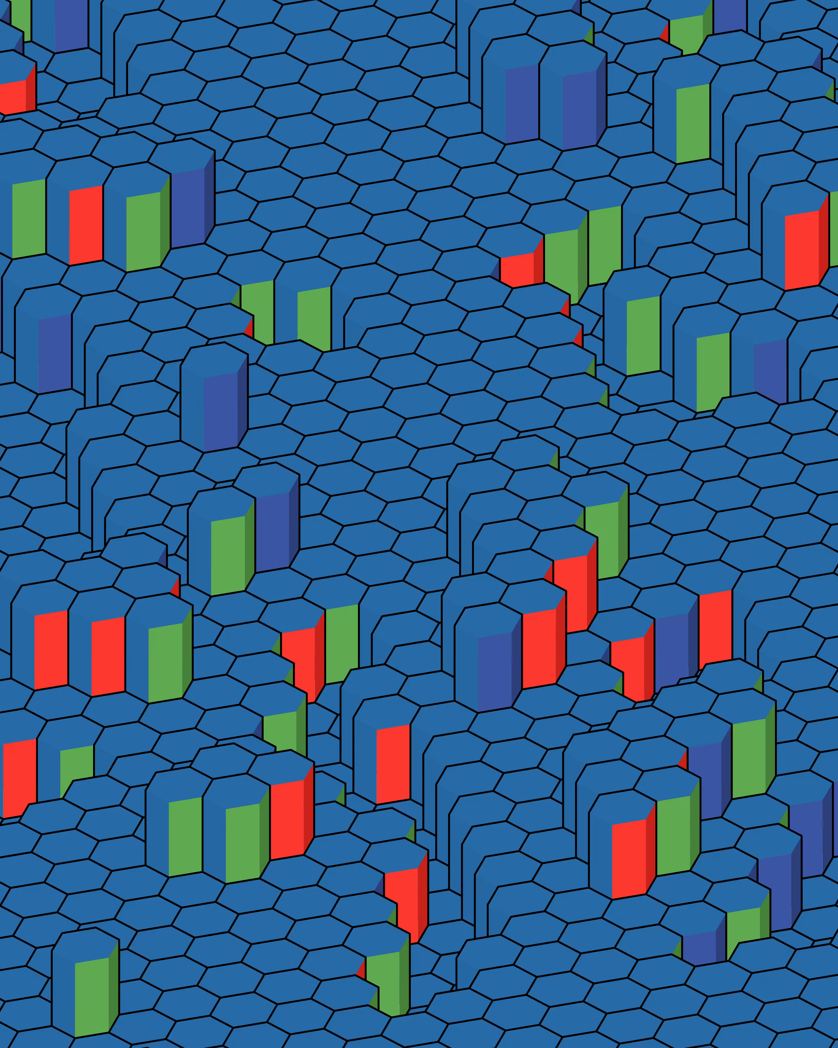 Hexagones Landscape #186