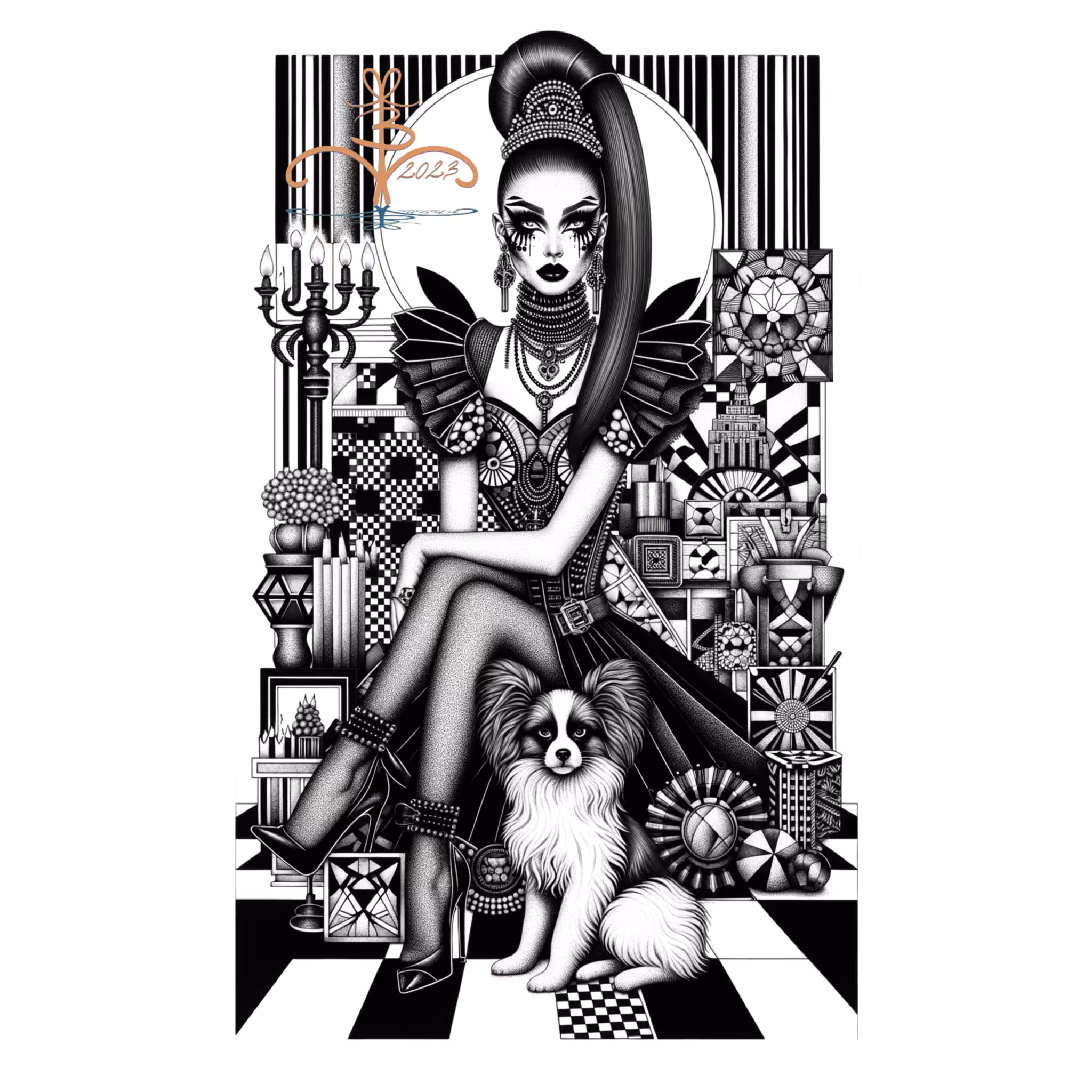Elegance in Contrast: Noir Whispers