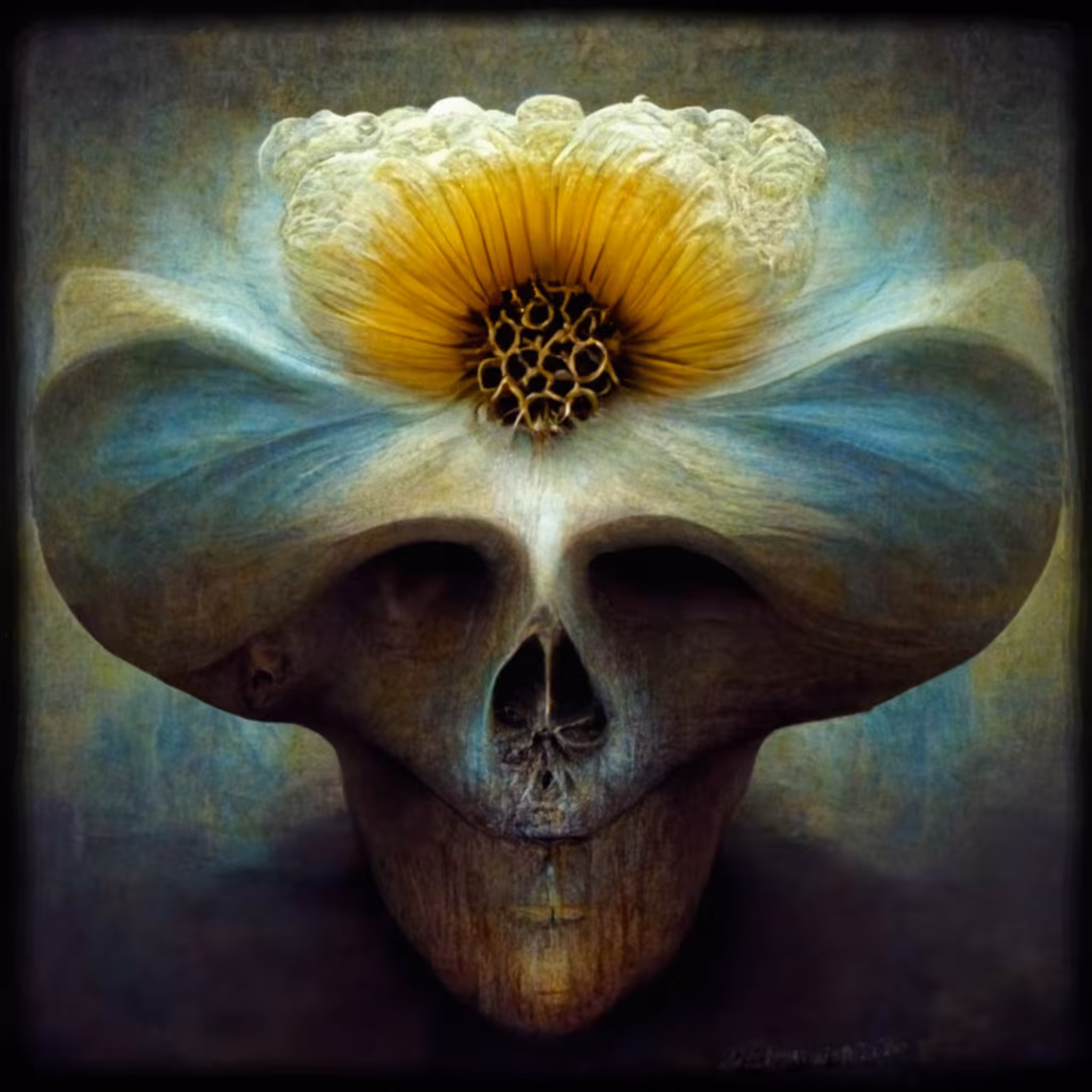 O.G. Flower Skull - #TEZFLOWER
