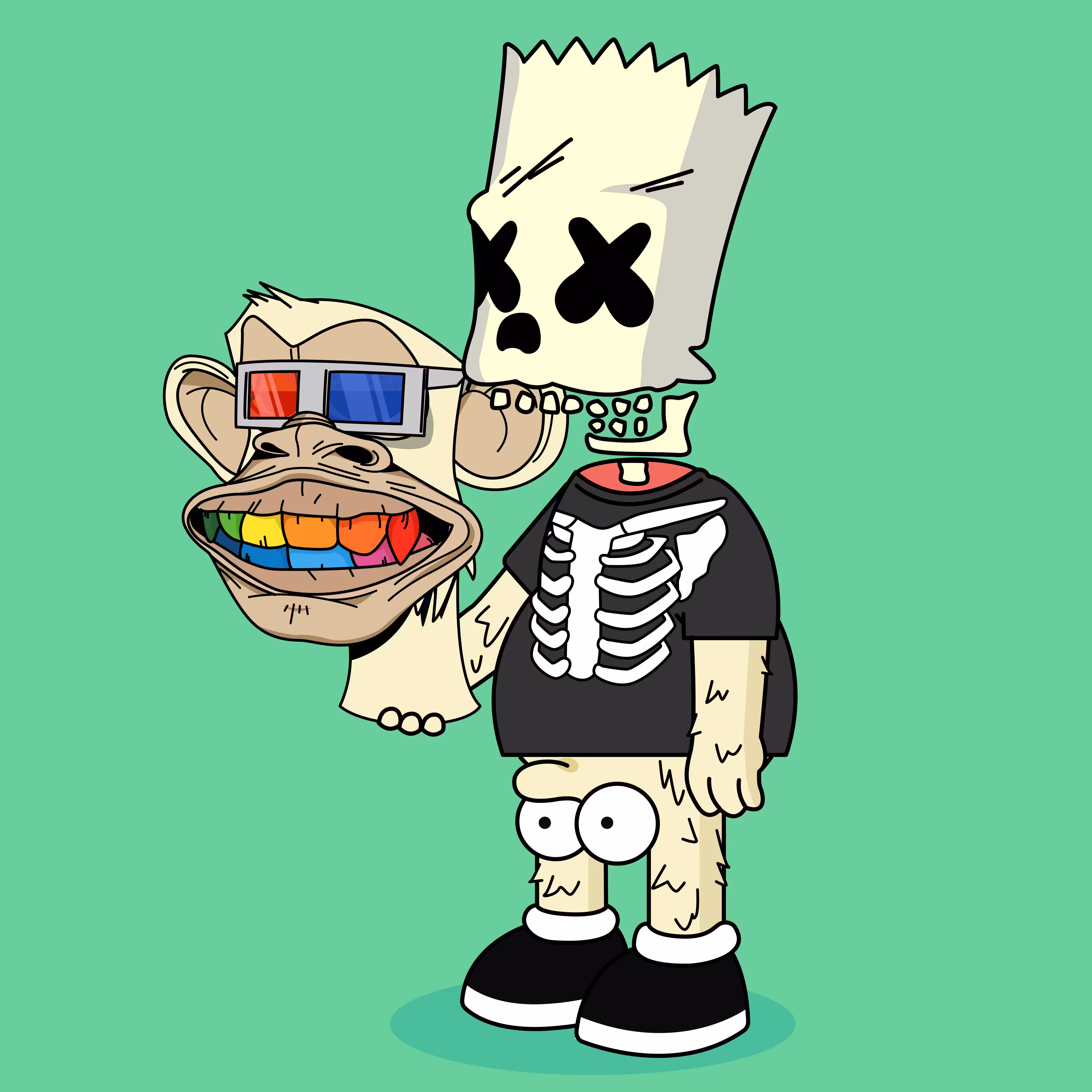 Unmasked Marshmallow ApeBalls #193