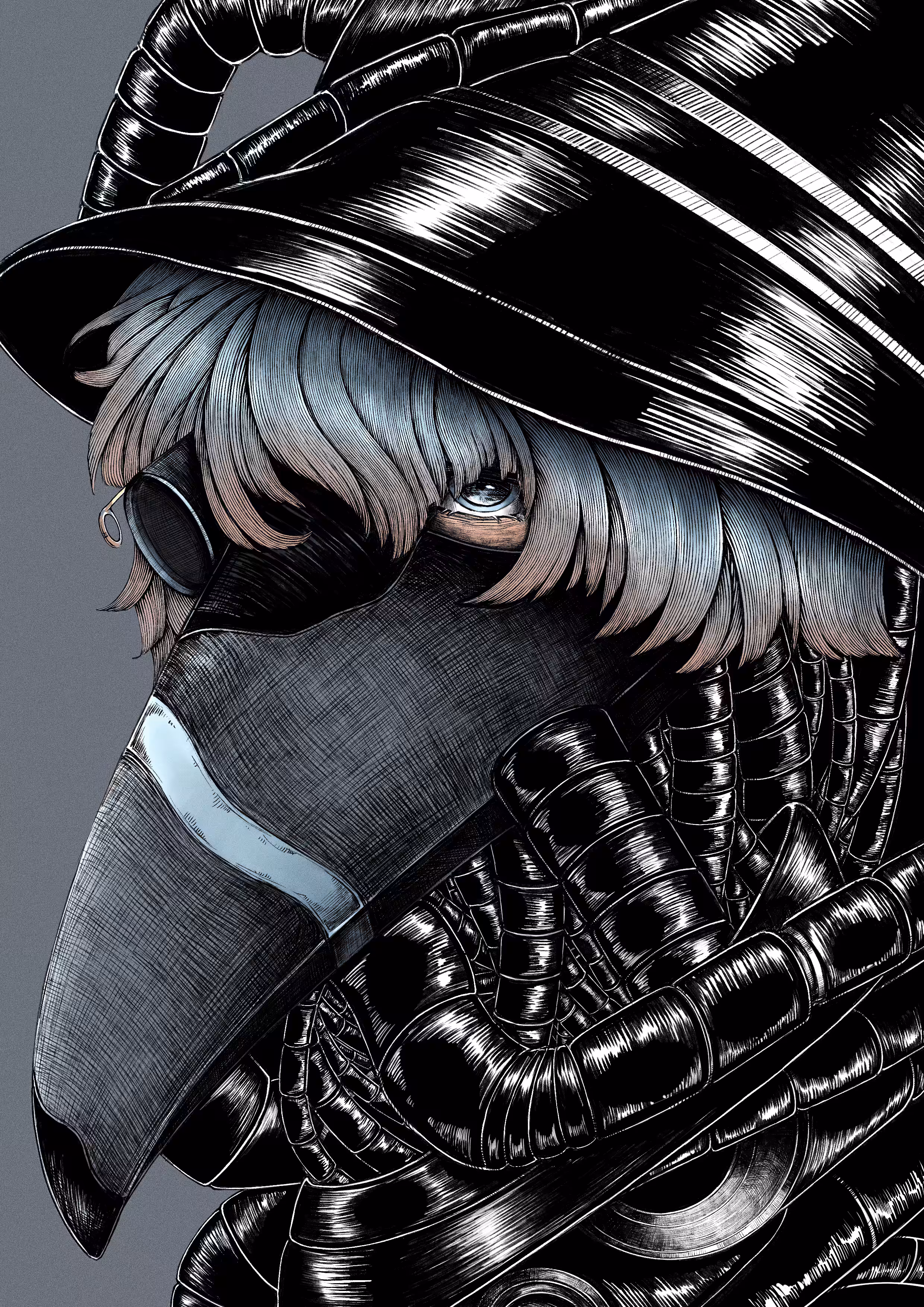 Plague mask boy