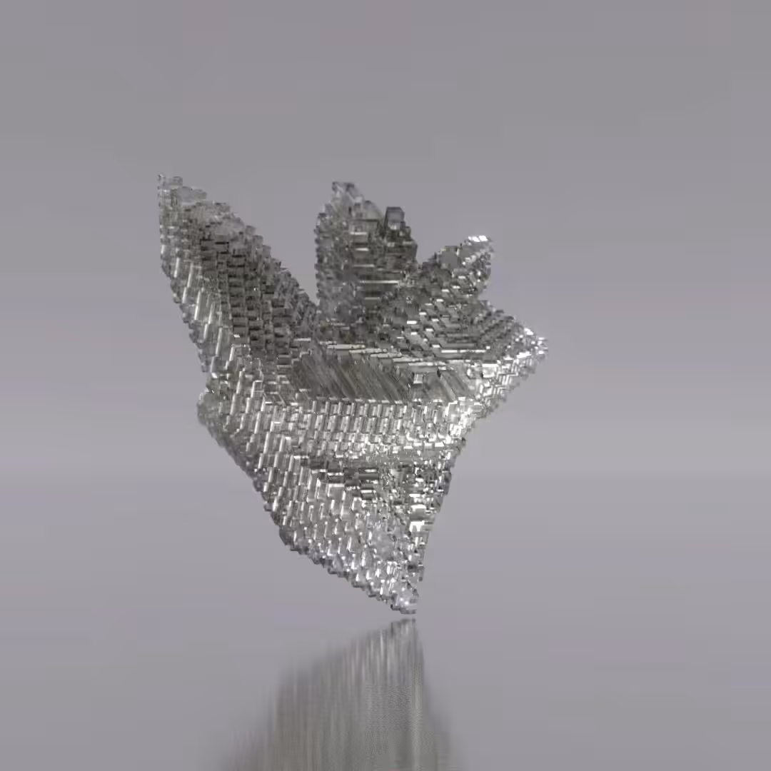 Voxel Quartz Cluster
