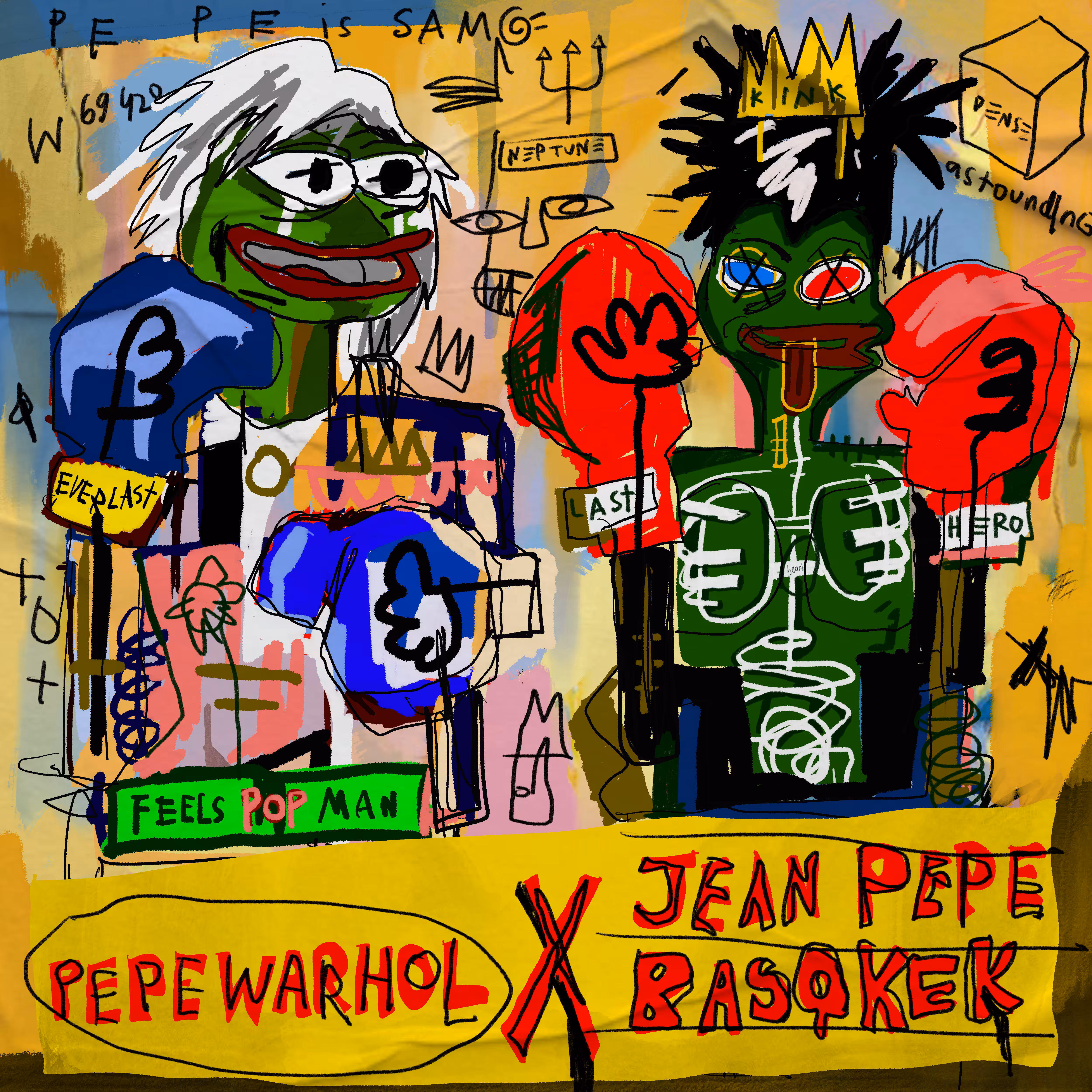 Pepe Warhol X Jean-Pepe Basqkek