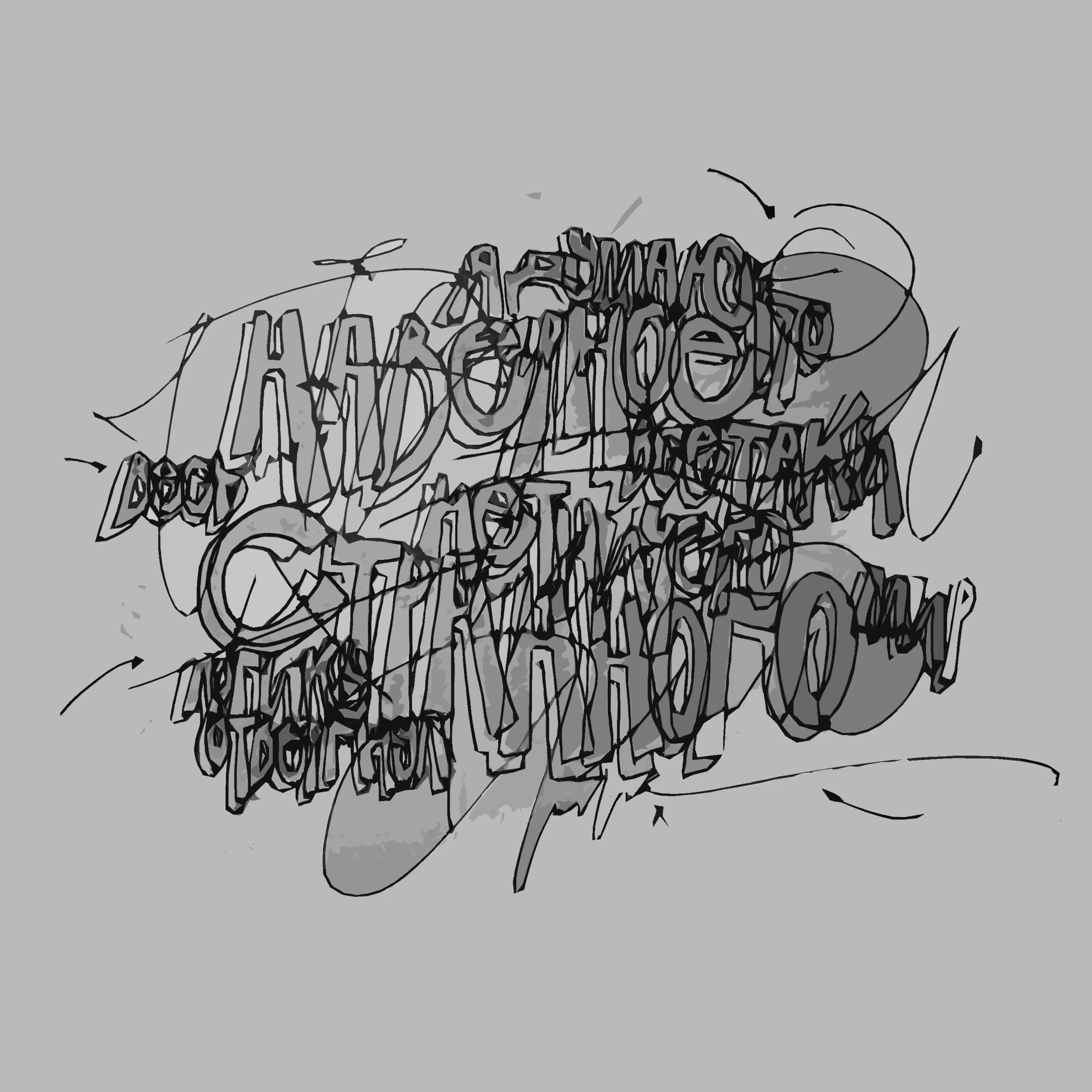 Illustrations from the bed / Nothing strange - Noir