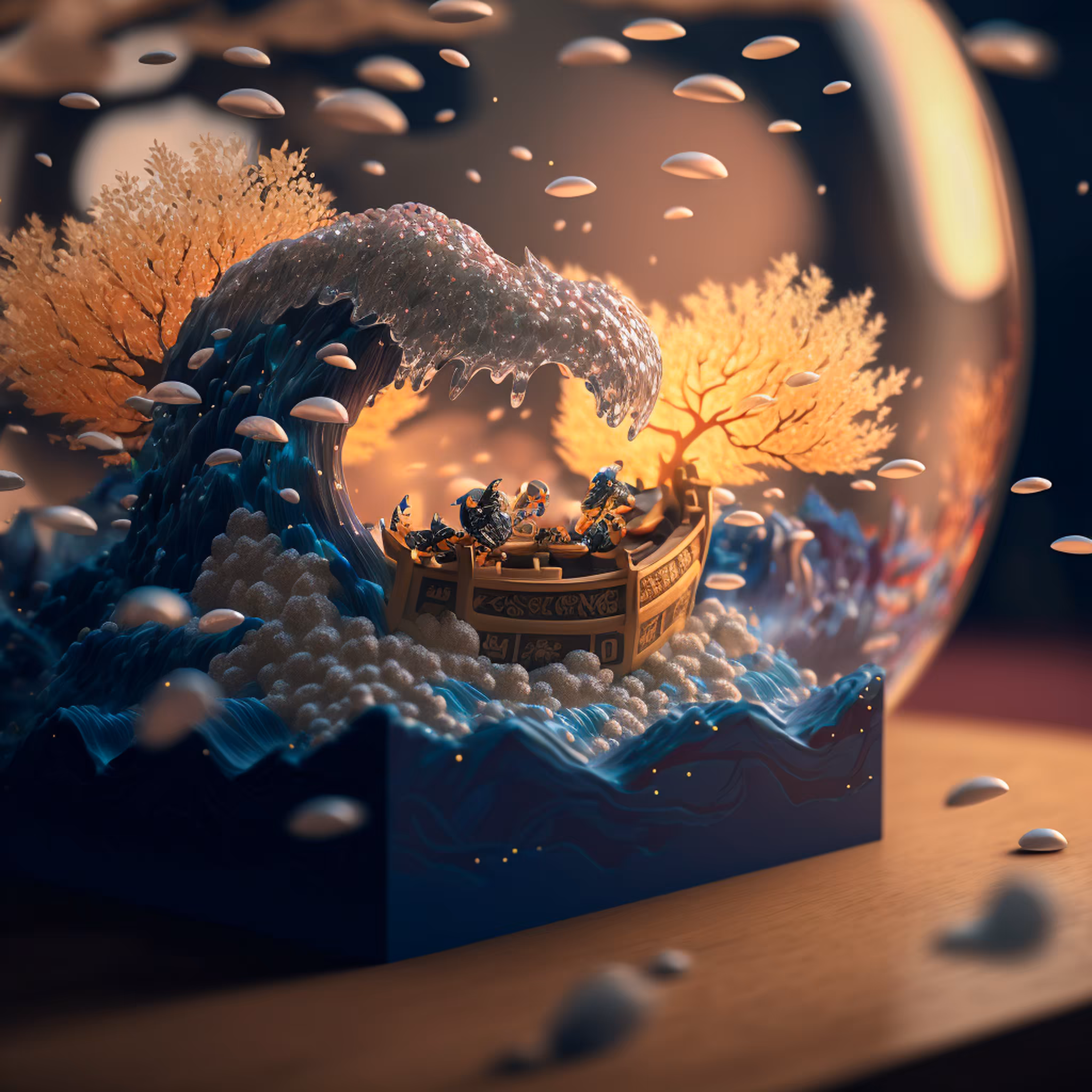 Dioramas - The Great Wave : 13
