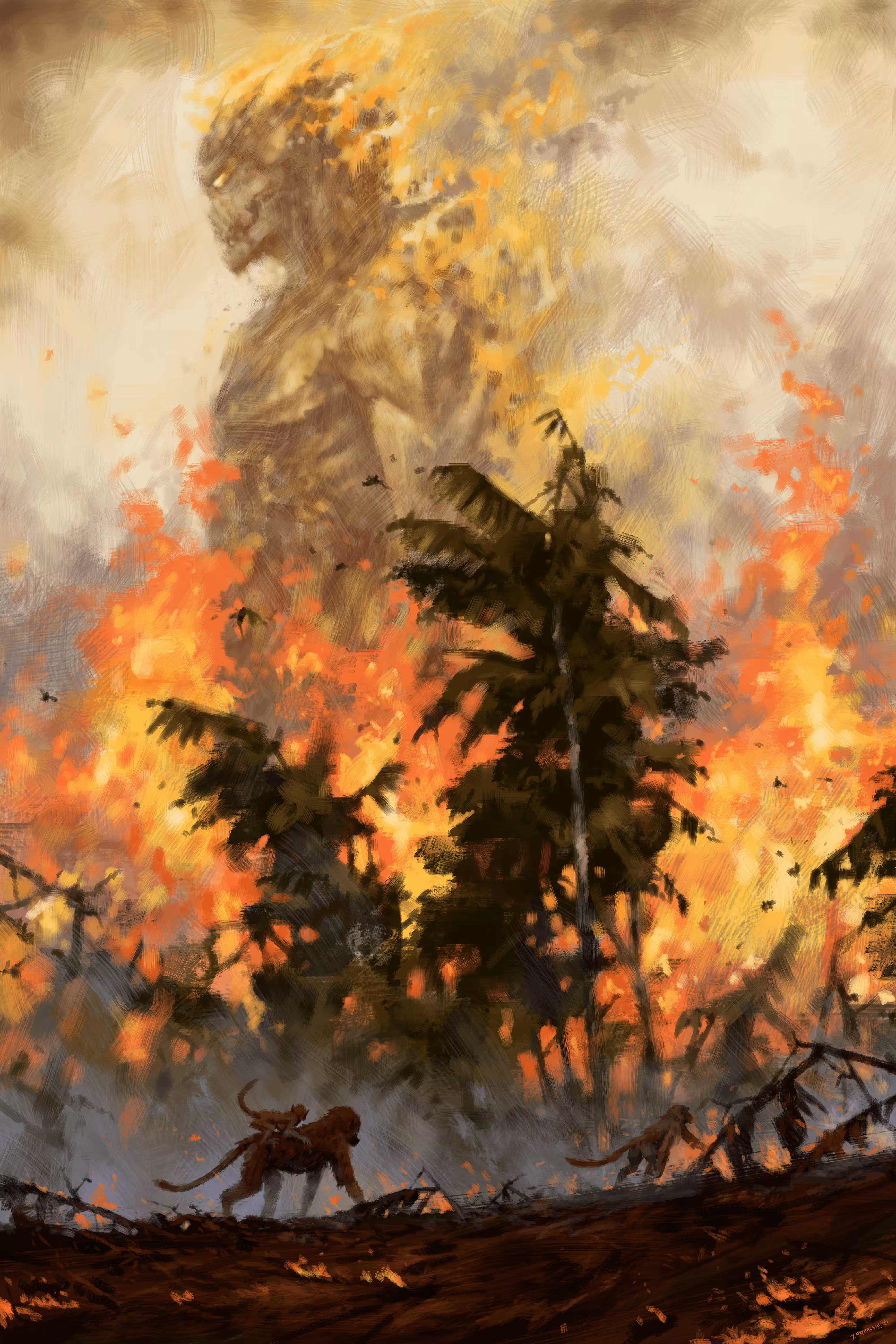 The fire demon of the rainforests