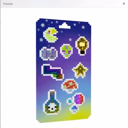 2025 IH's detachable stickers - pack 002