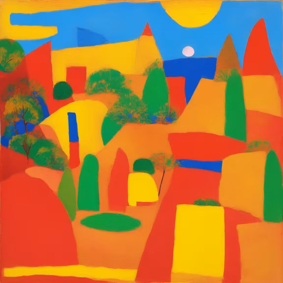 Elemental effortless study of semi-abstract natural landscapes #50