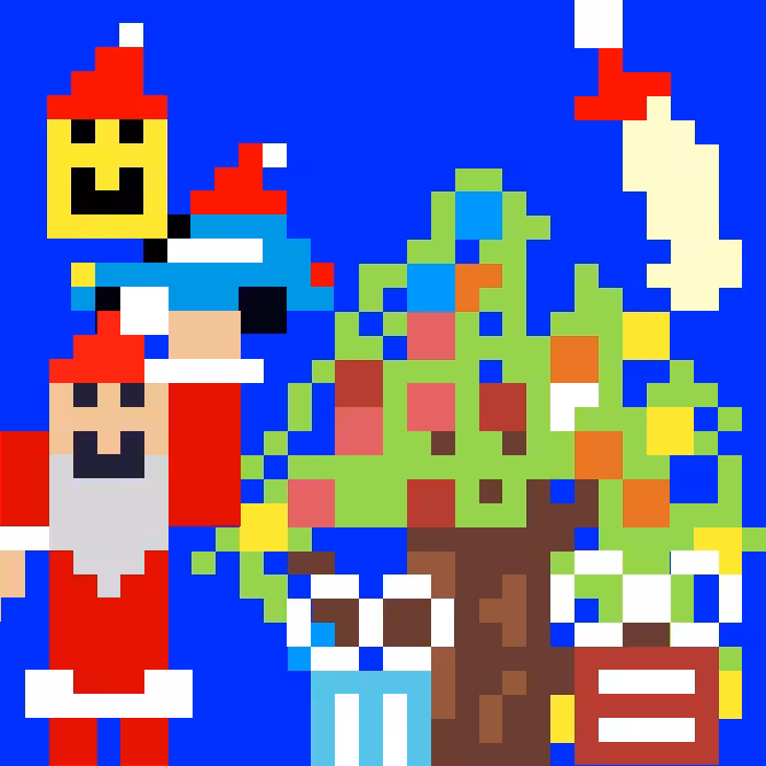 Pixel Art: Santa’s Pixel Night