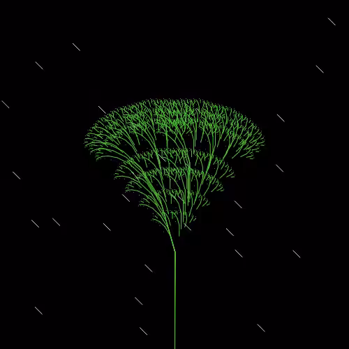 Trees in the rain #7