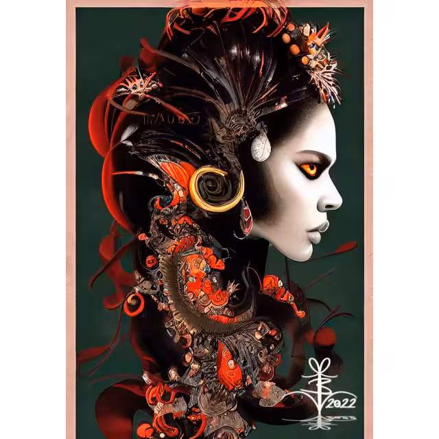 Red Fractal Queen