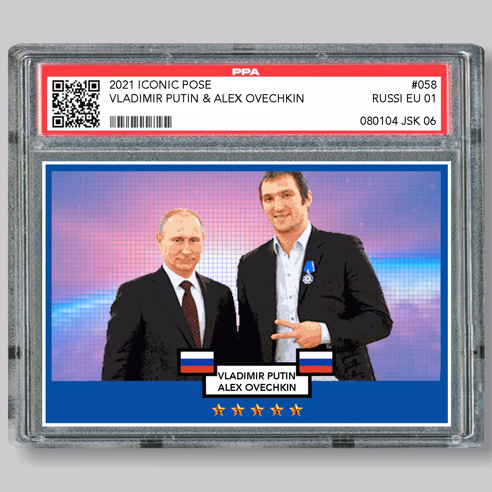 058 Vladimir Putin and Alex Ovechkin, "Iconic pose"