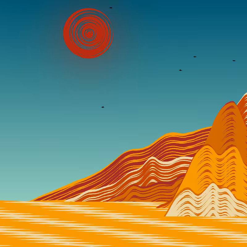 Painted Mountain Sunset #189