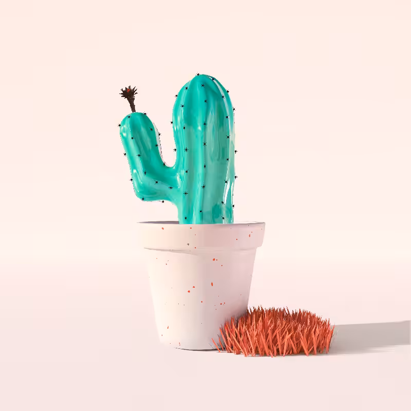 3D Crypto Cacti #13