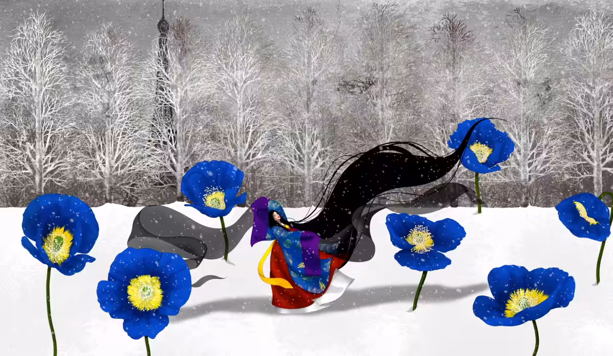 In a snowy country
