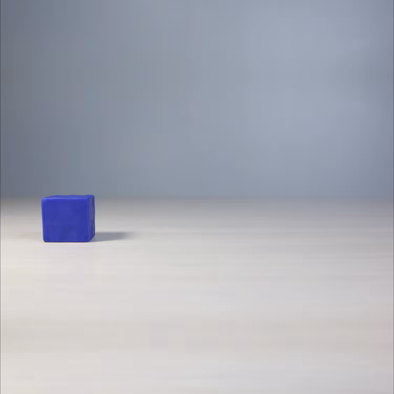 Slide of a plasticine Сube