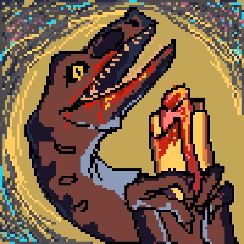 CryptoDinosaurs #8 -  Hot Dog