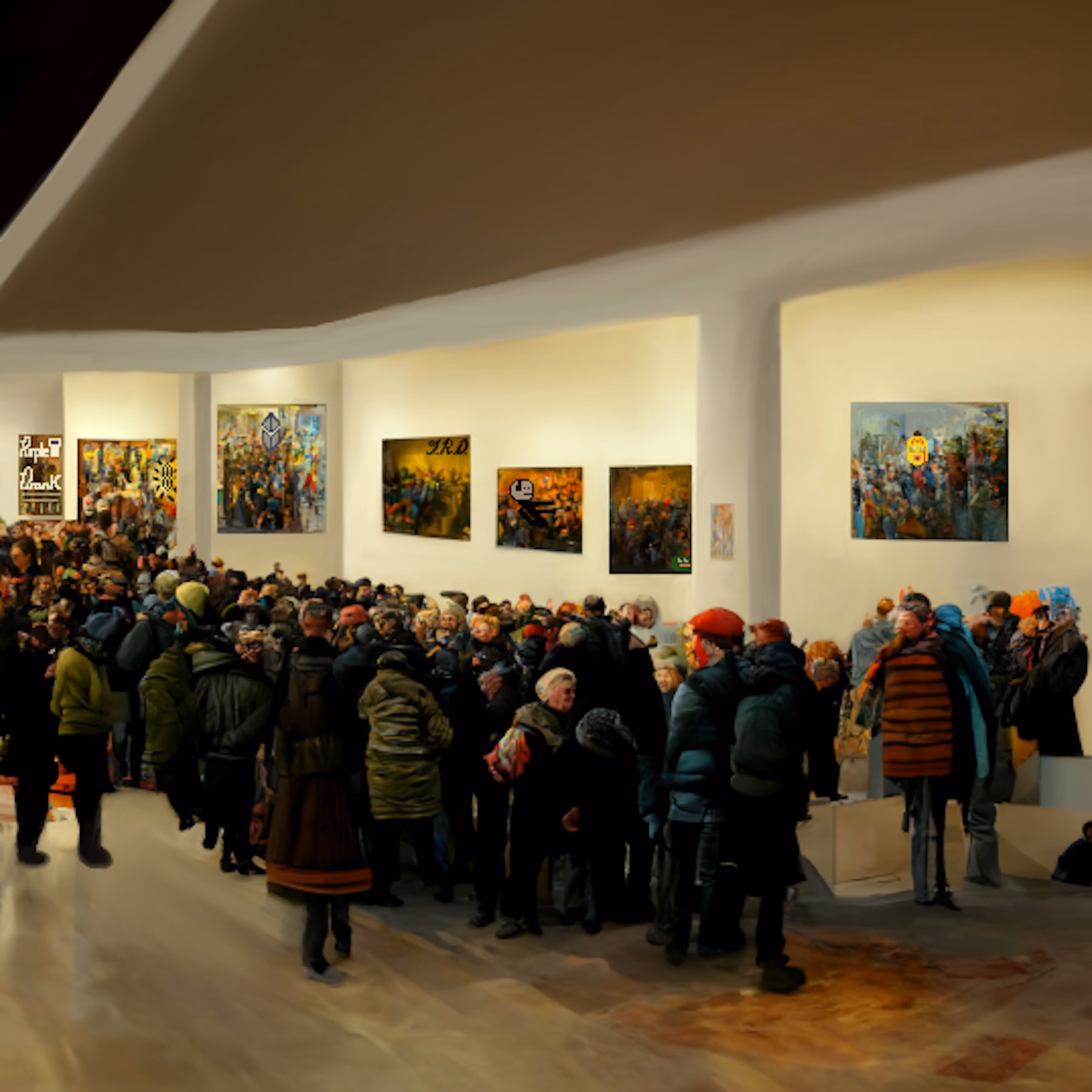Opening Night at JRD's Gallery