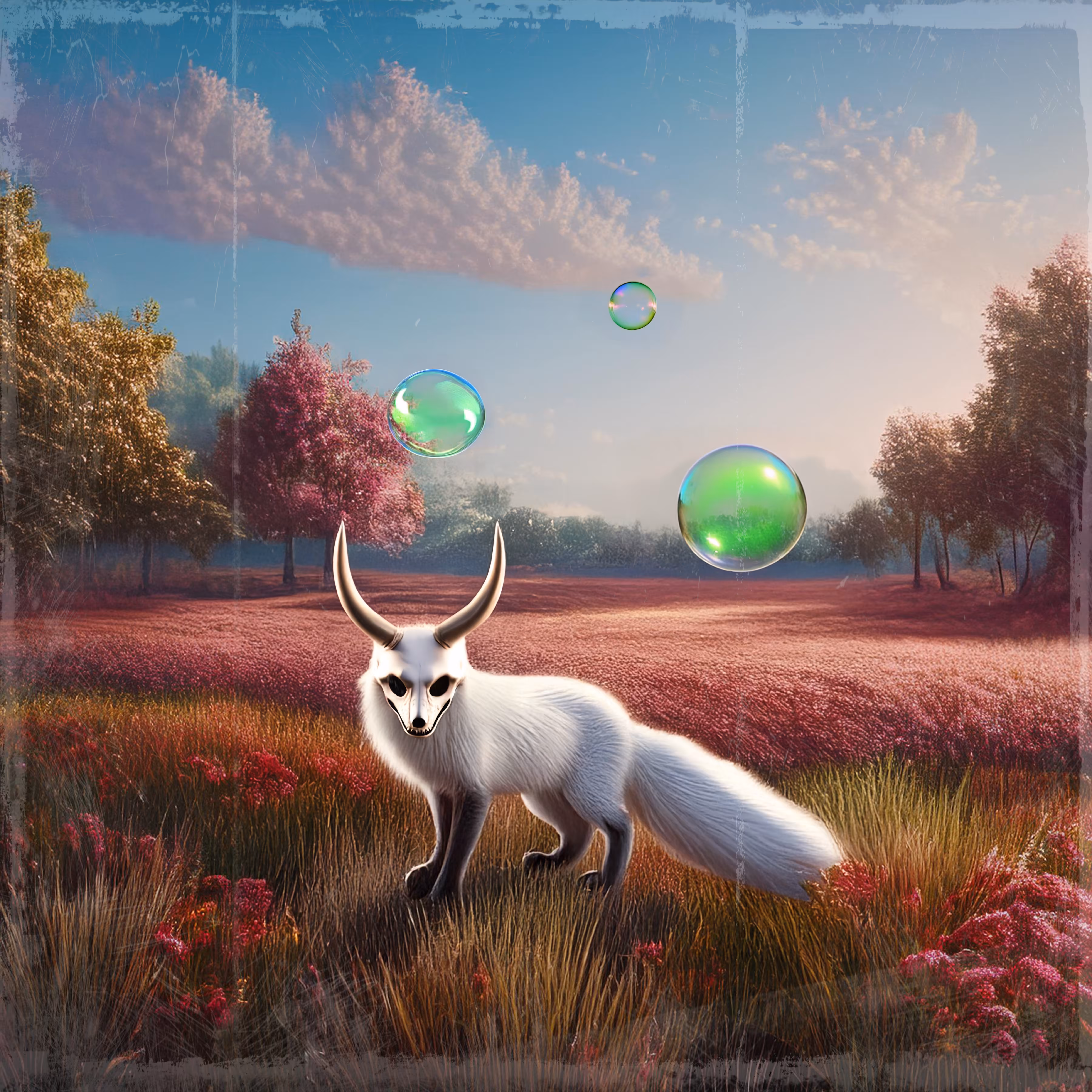 Ai art: Green Bubbles