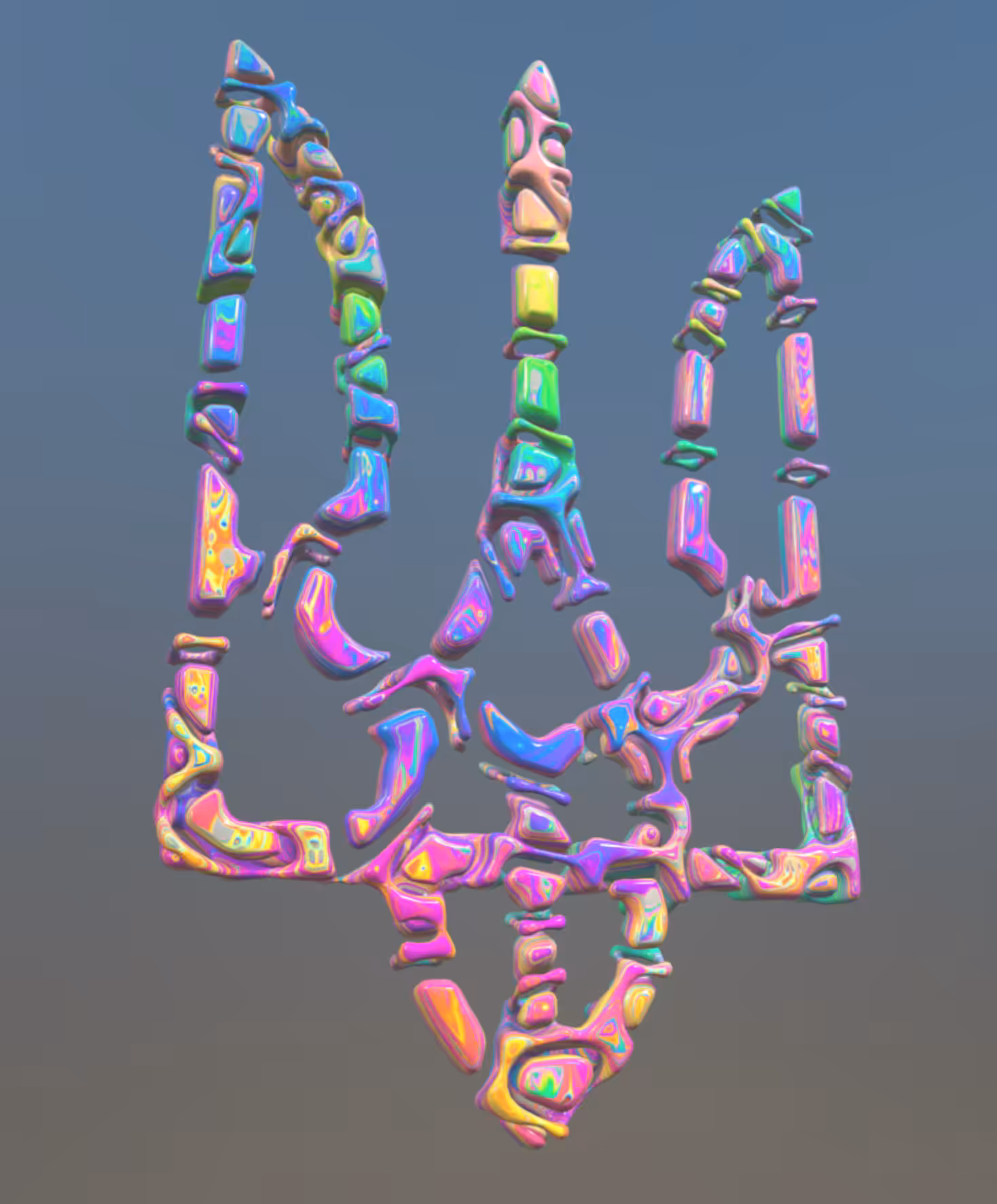 3D Trident in AR