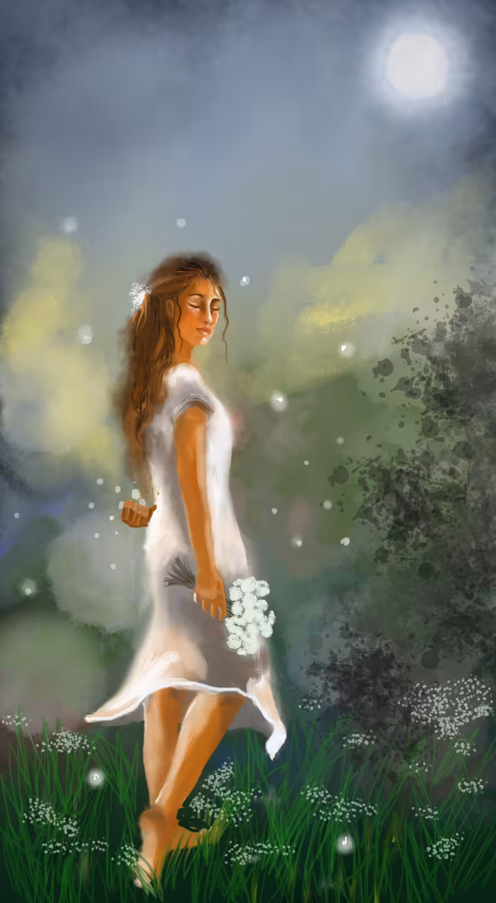 Moonlight and Fireflies