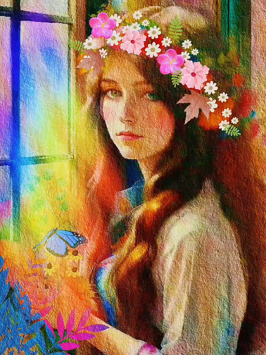 The blue butterfly