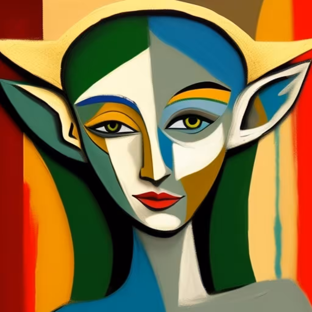 Cubist #128 (Elf - Female)