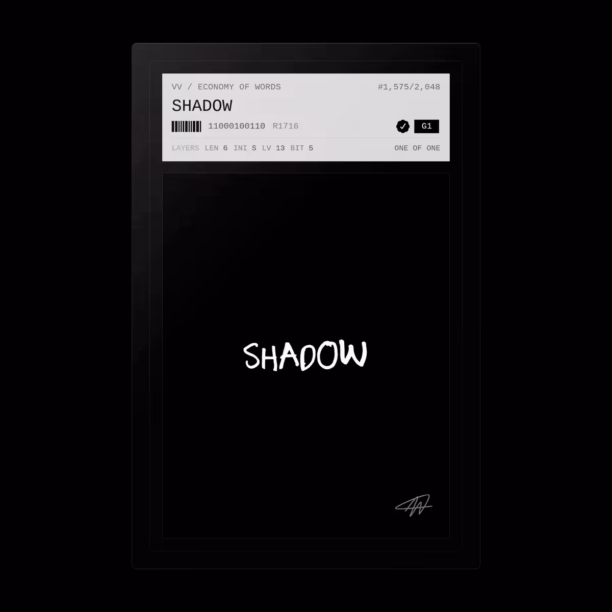 SHADOW · #1575