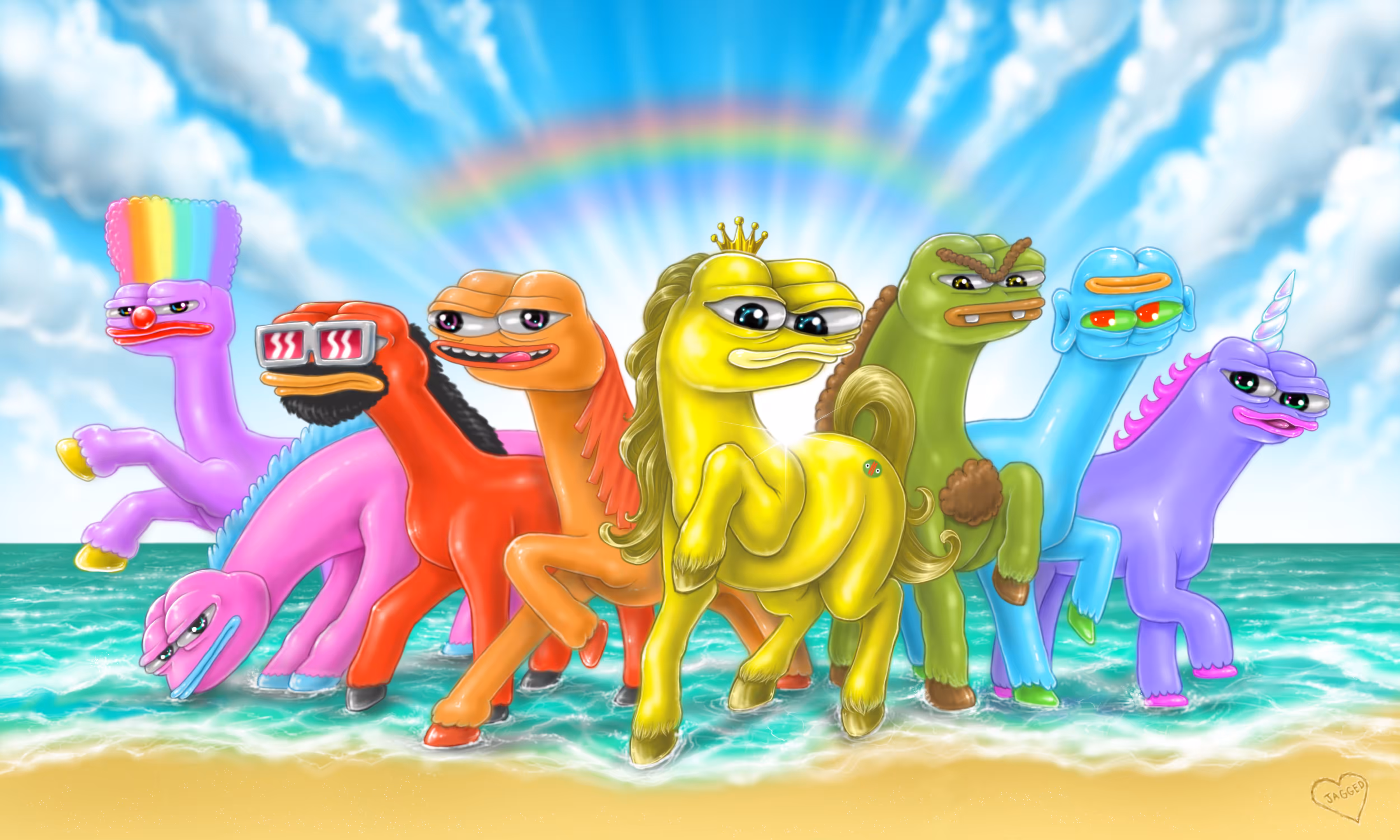 8 Pepe horses