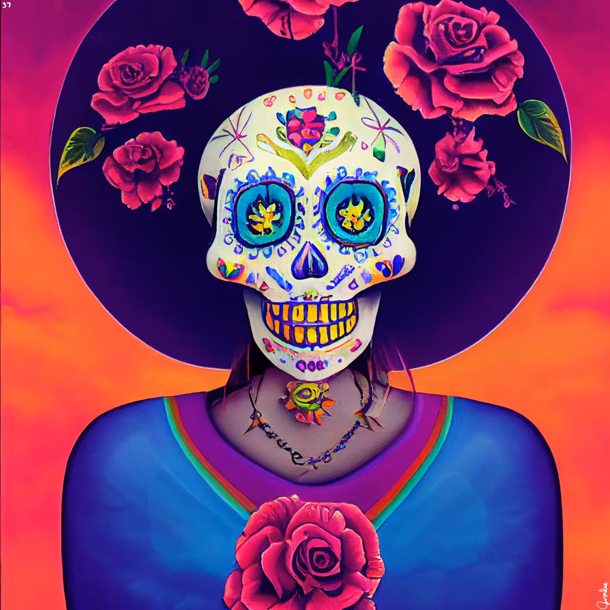 sugar skull #37