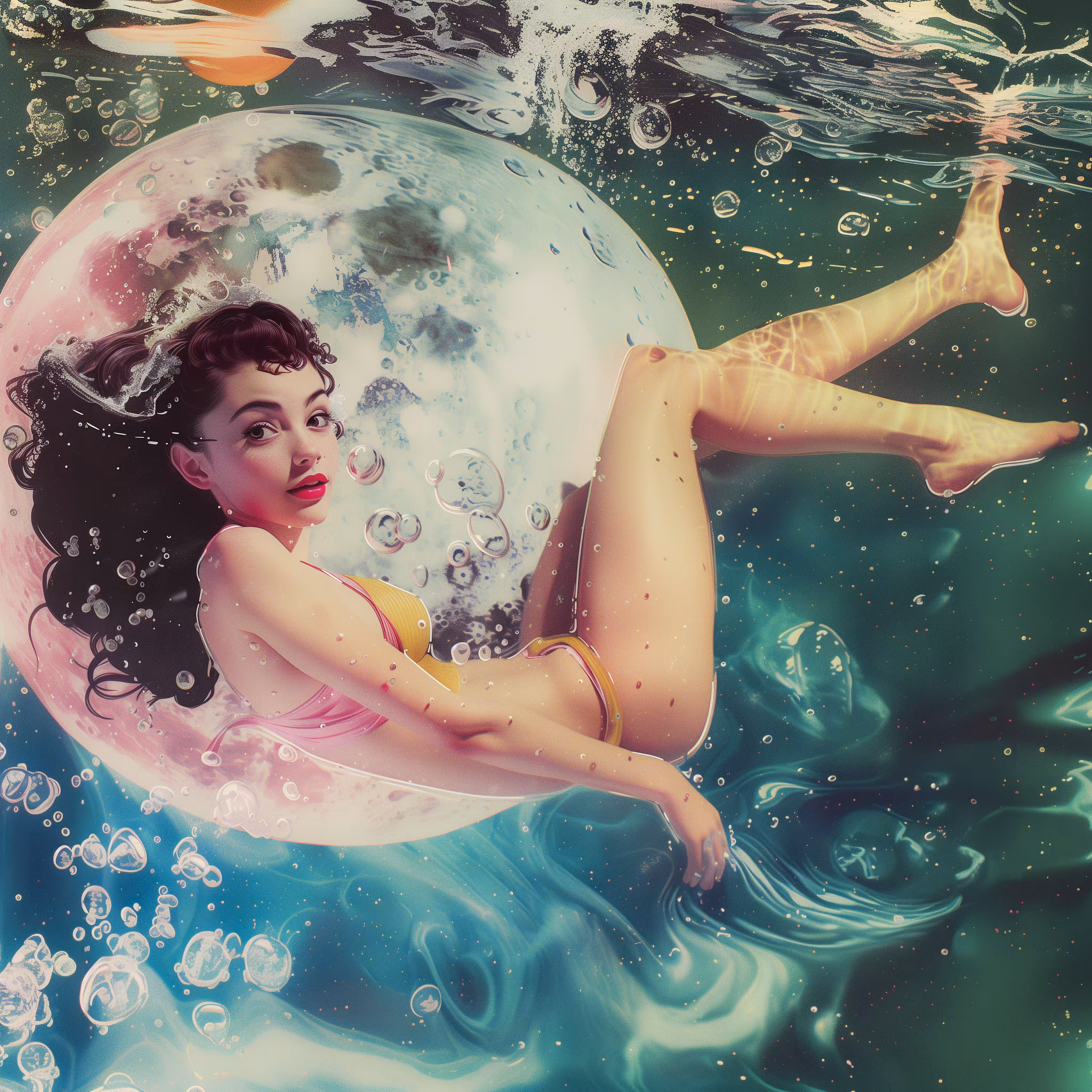 C'mon swim with the moon