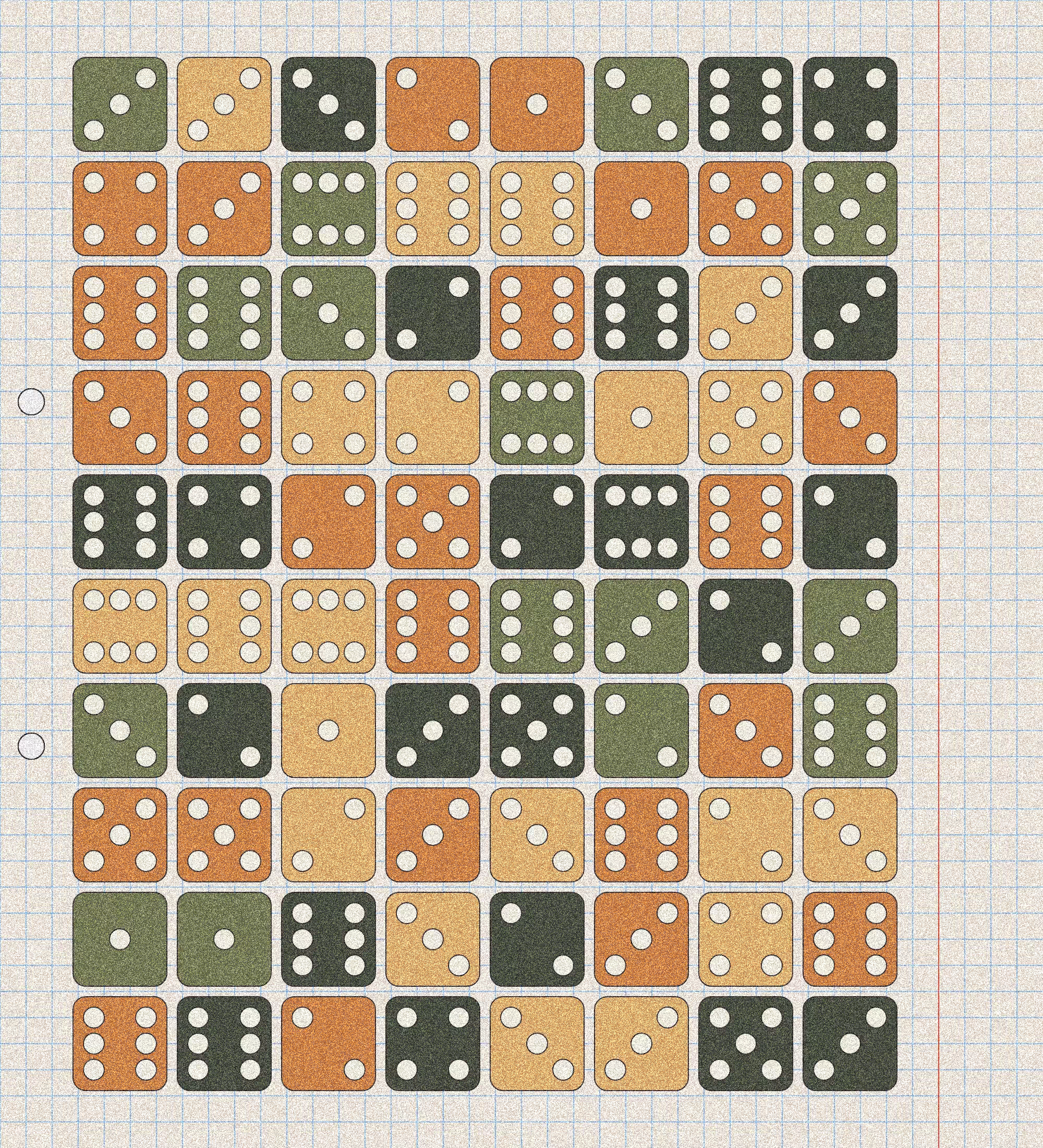 sketchbook page 6: dice roll #8