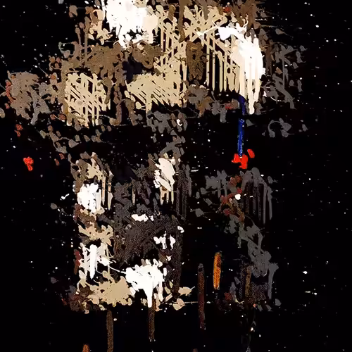 Emerging Face - Neural Net Imagined Portrait (297 Strokes)