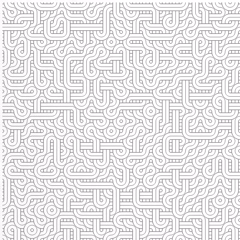 Dirty Interlaced Truchet Tiles #9
