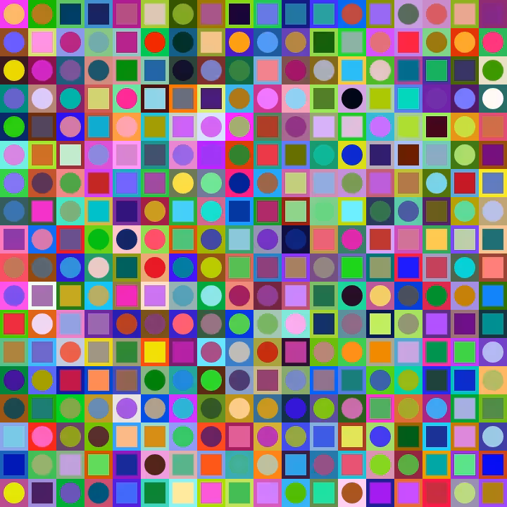 Square Dot Composition #24