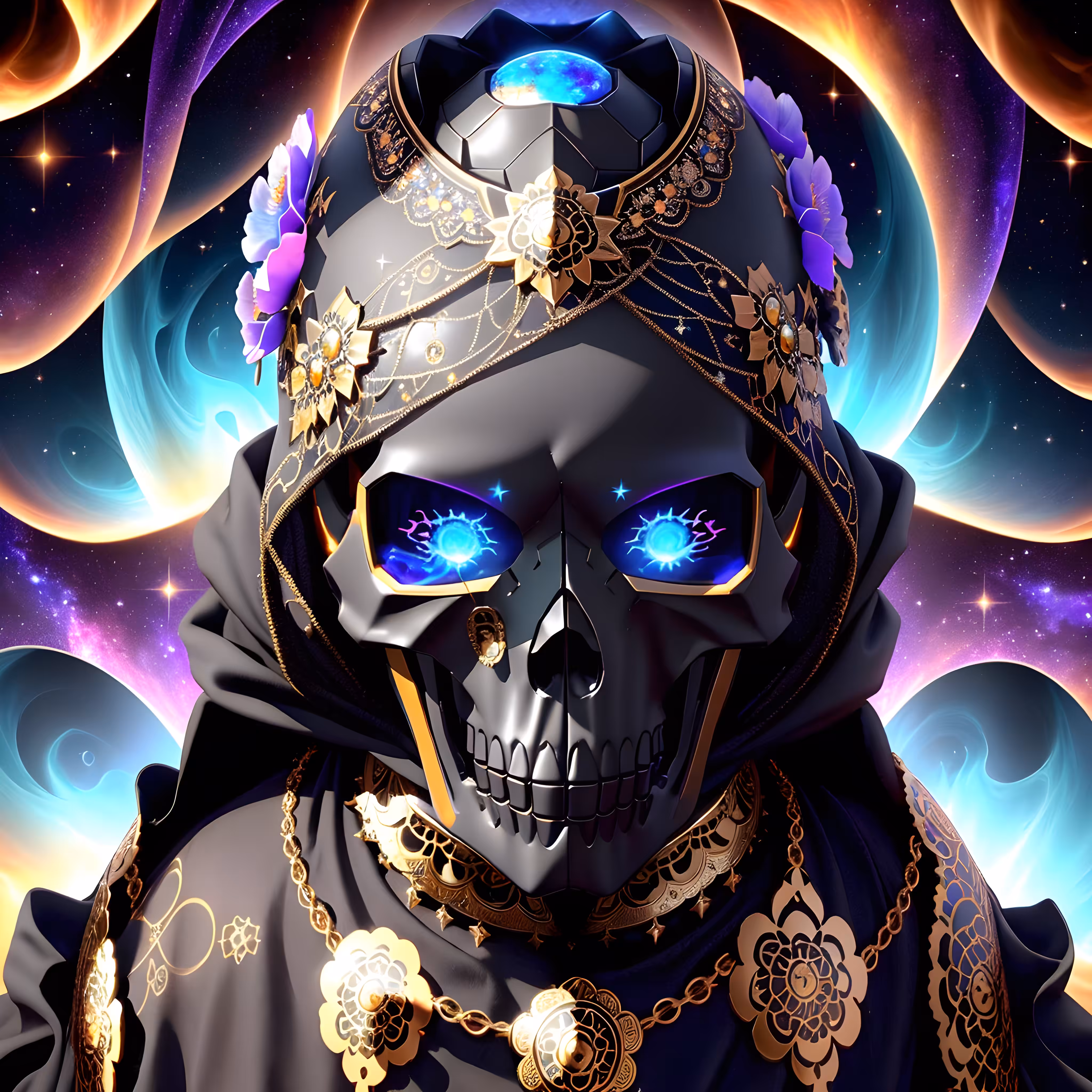 "Skull Symphony #2" 🕯️🌹💎