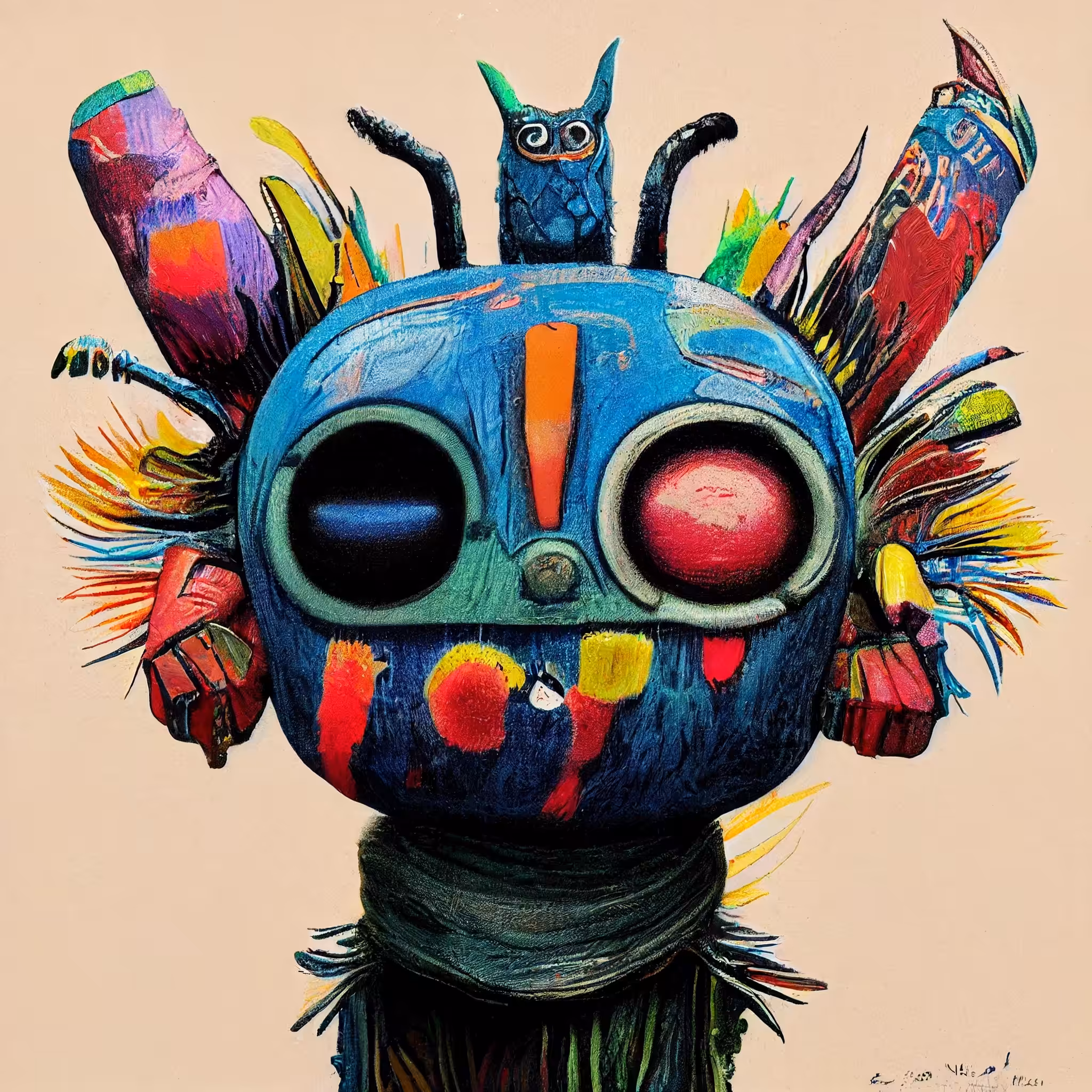 Basquiat Little Creatures: Little Creature #00336