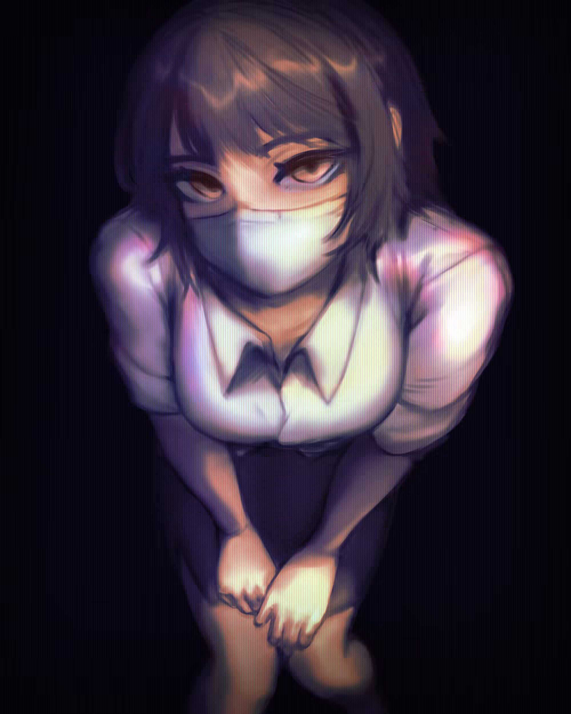 A lady in the dark
