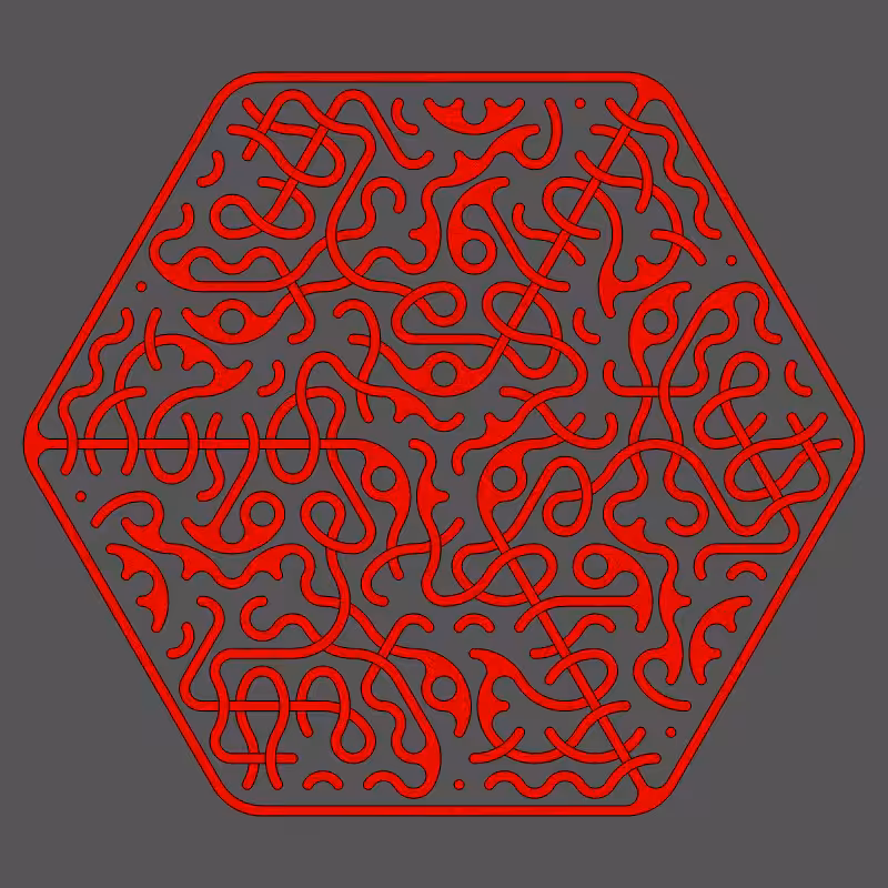Threefold Symmetry - Dark Variations #401