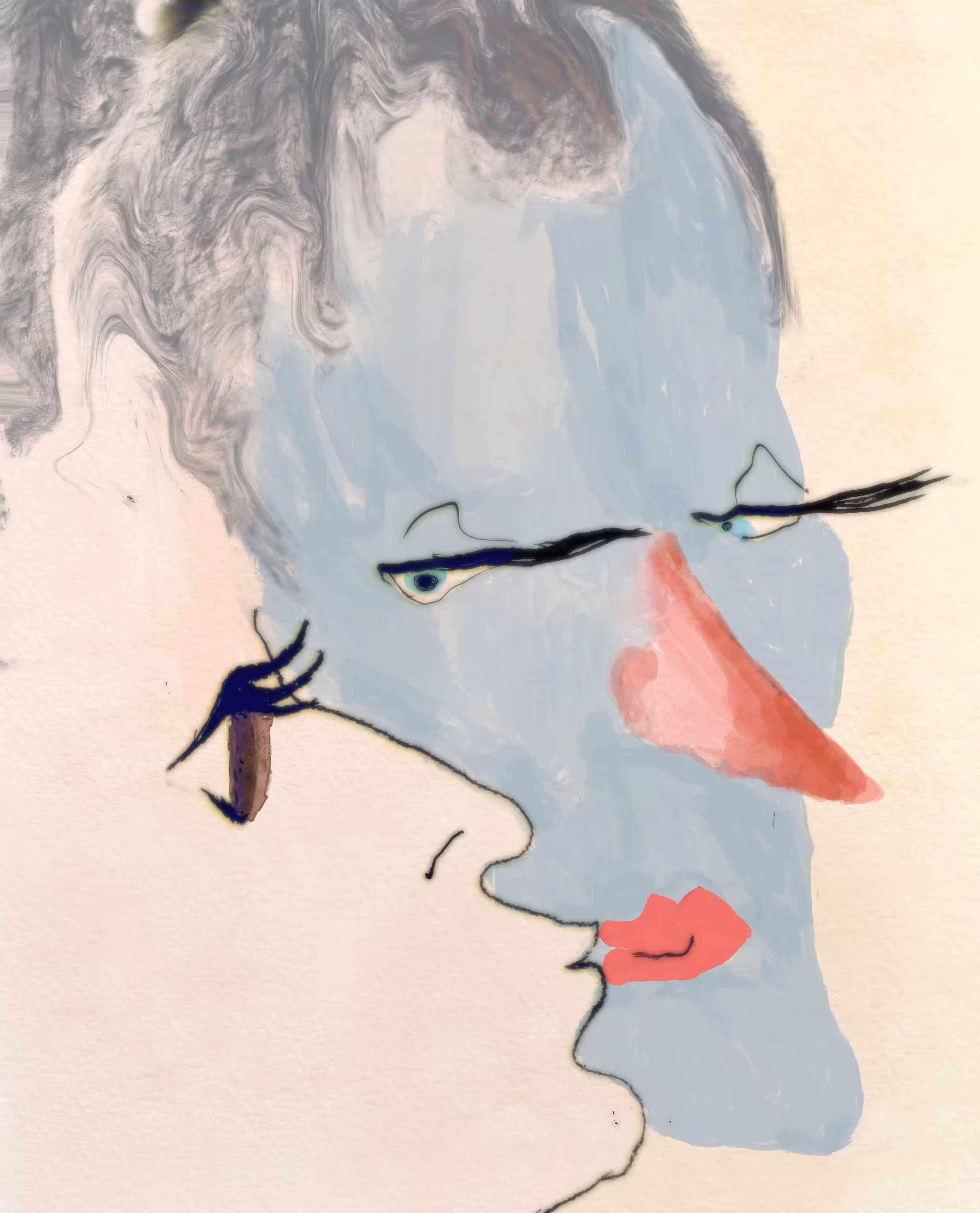 A dissatisfied kiss