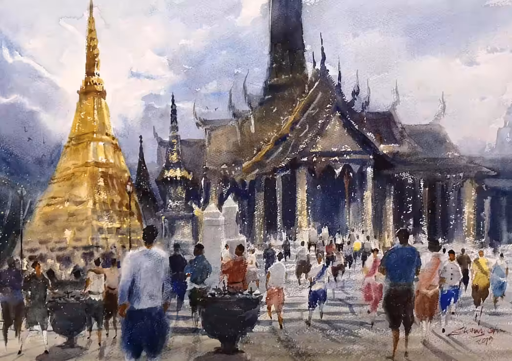 Dazzling of Wat Prakaew