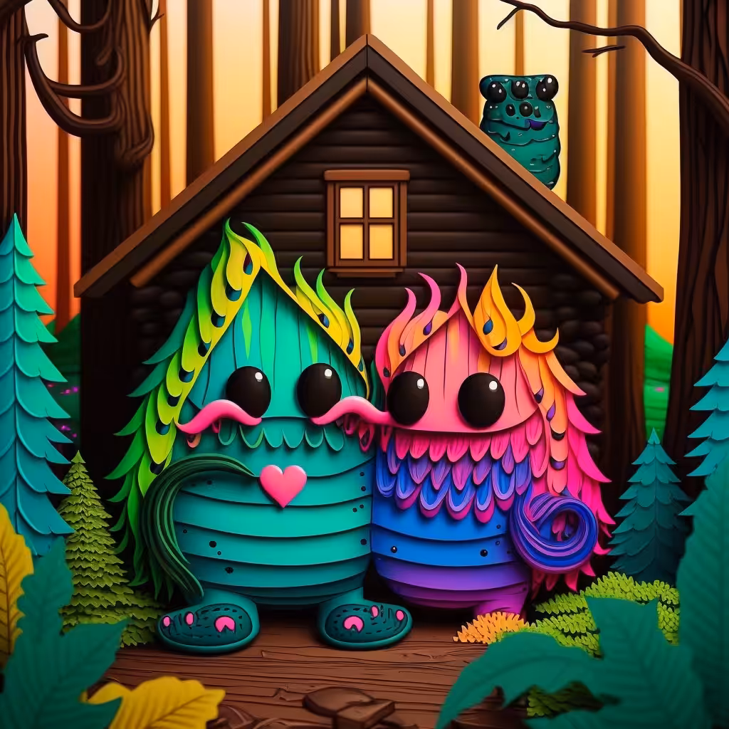 Monsters in Love on a Mountain Retreat