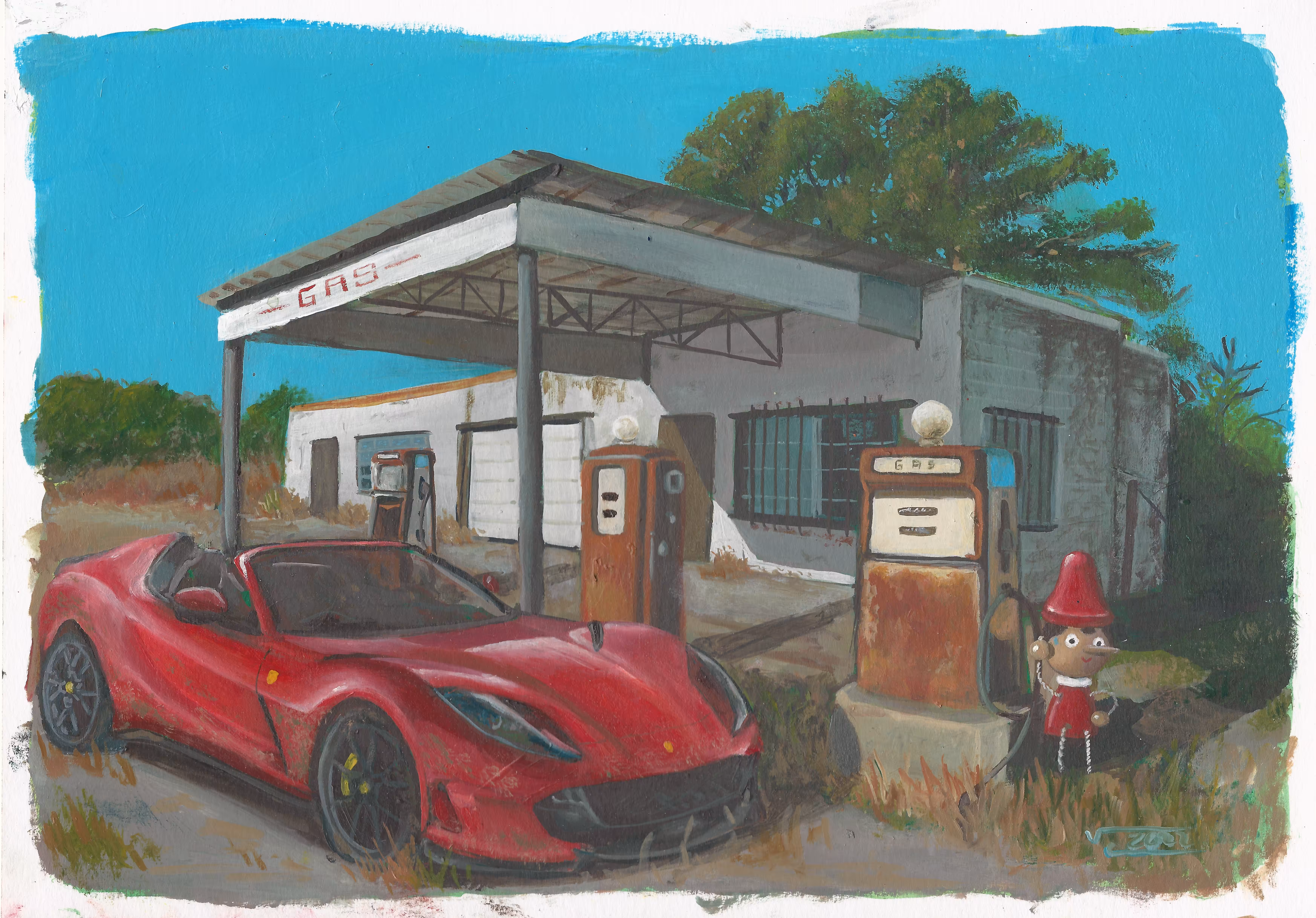 No signal, no people, no gas