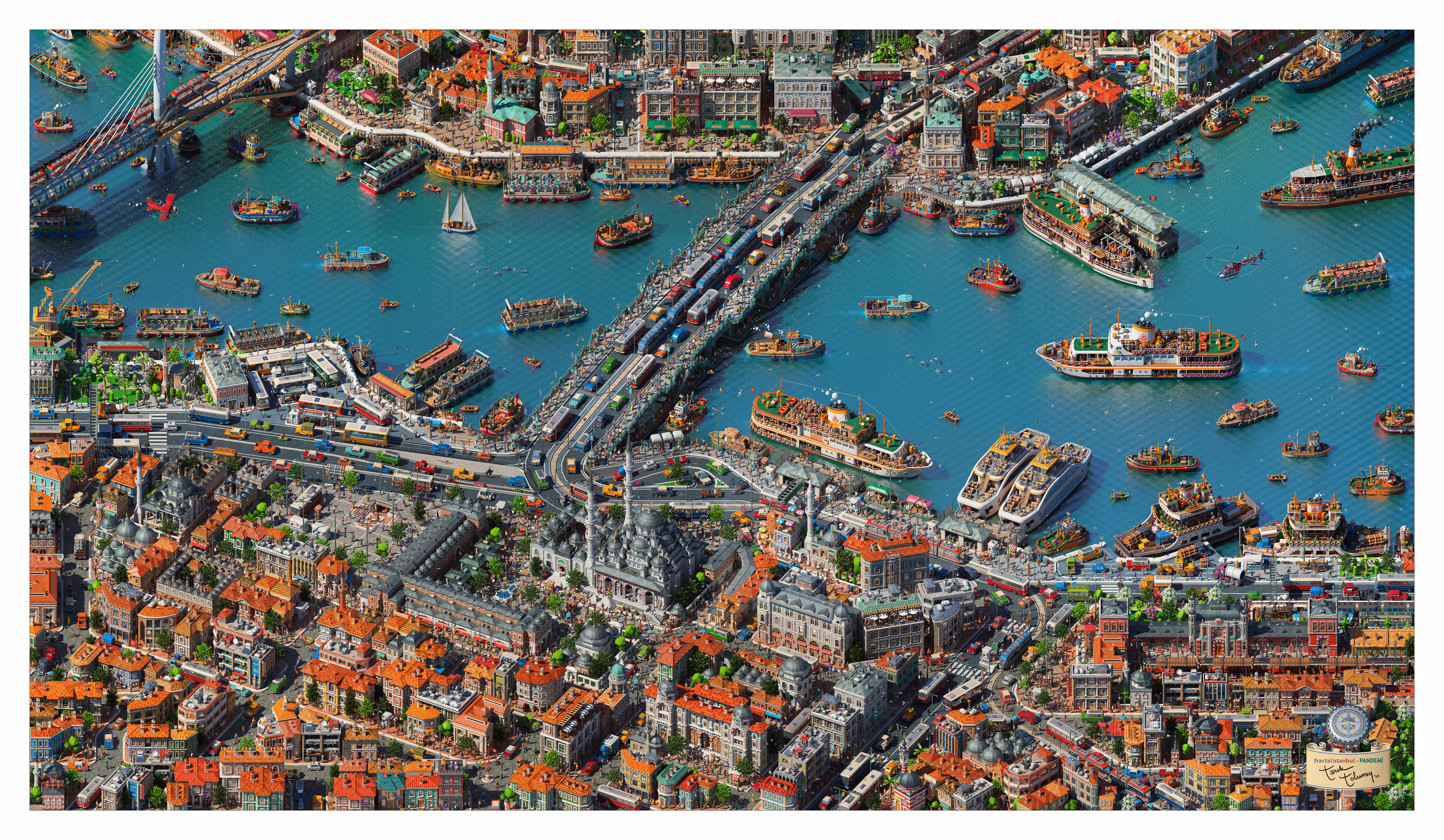 Fractal Istanbul - Pandemi 150 X 250