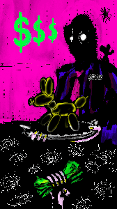 Balloon Dog on a Platter