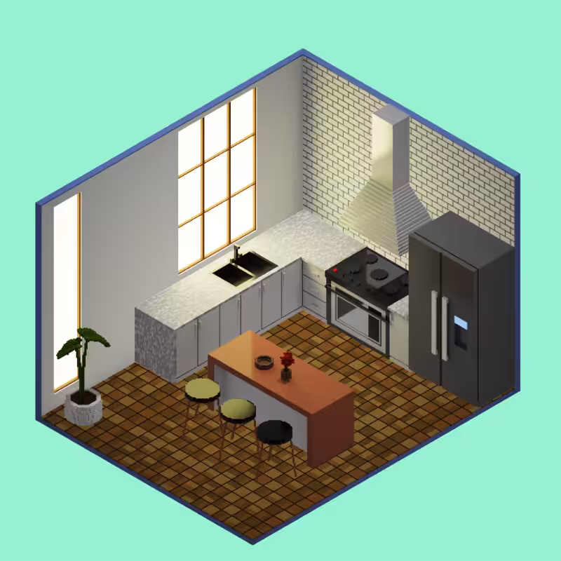 Isometric kitchen #22