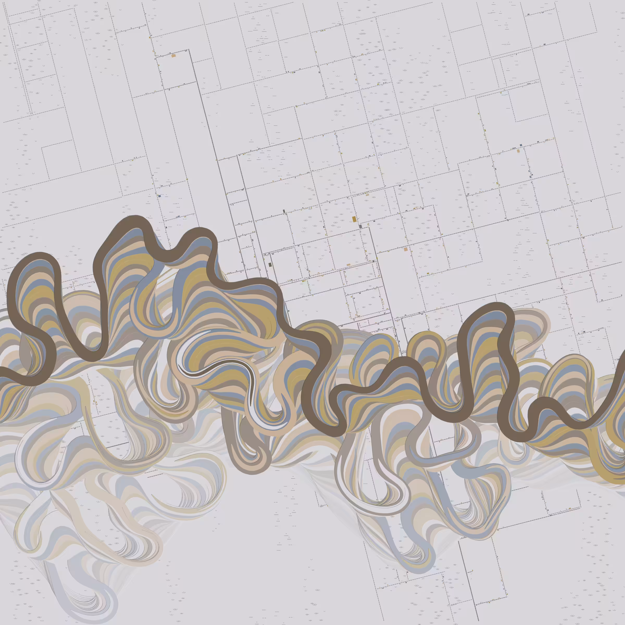 Ancient Courses of Fictional Rivers #924