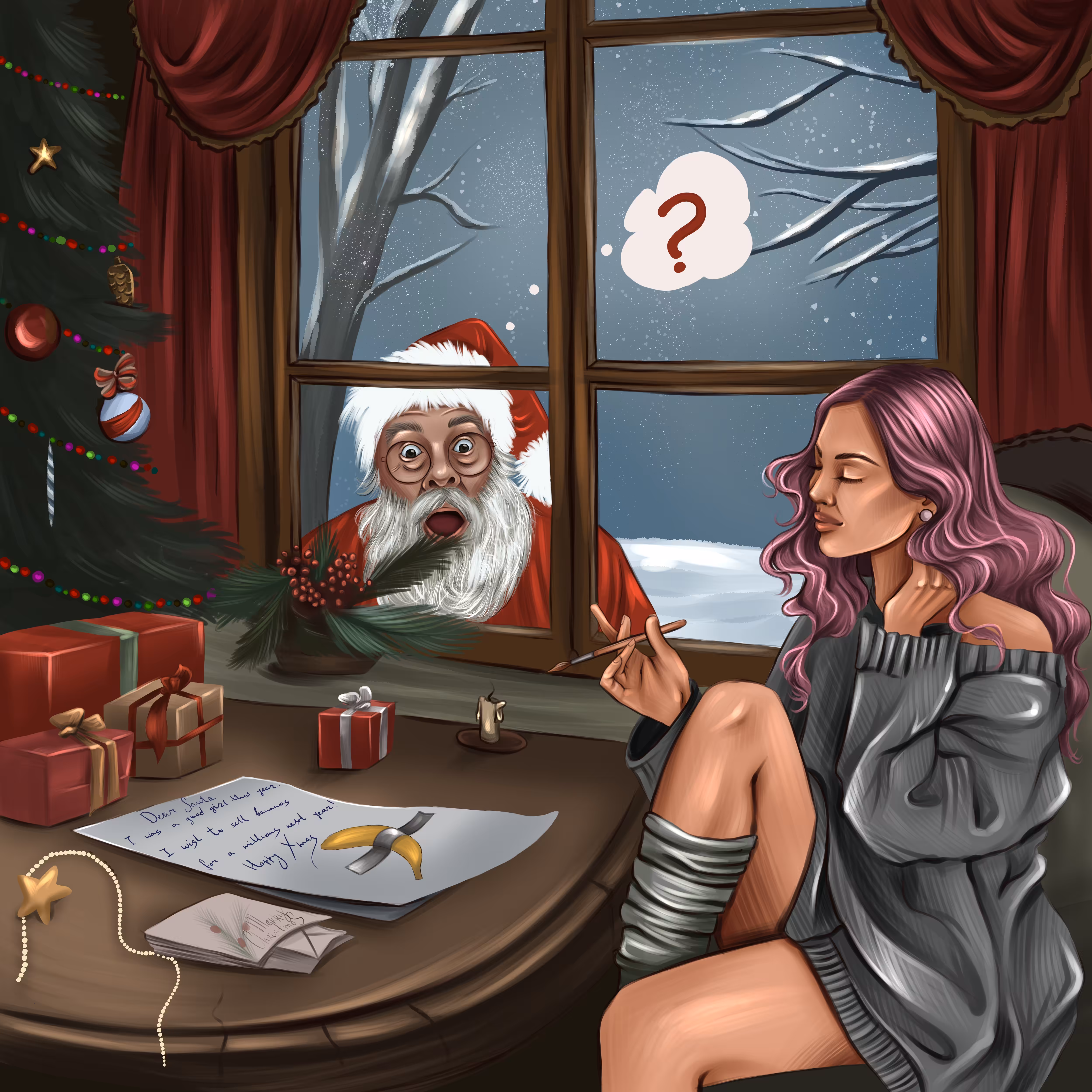 Xmas banana