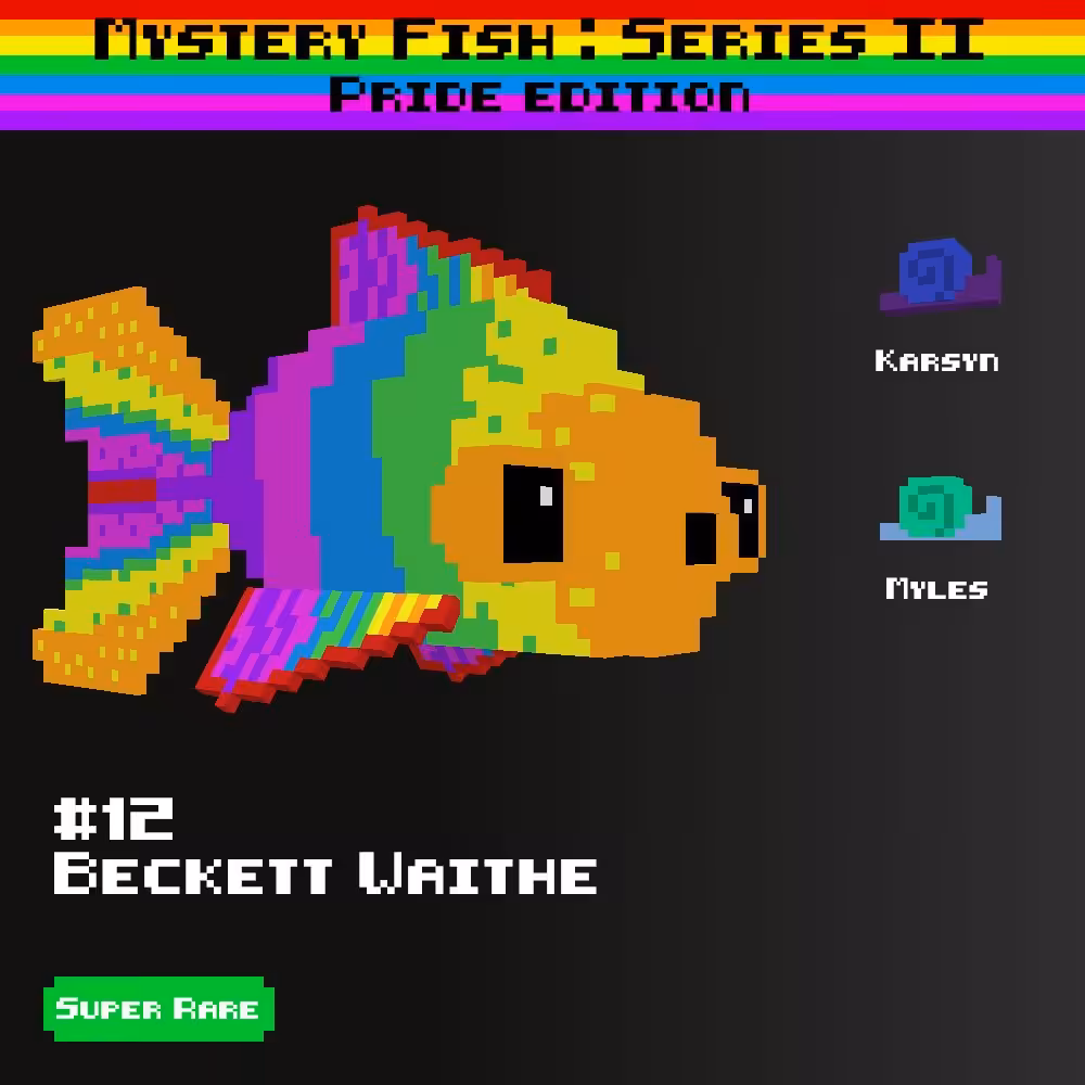 Beckett Waithe :: Mystery Fish : Pride Edition #12 